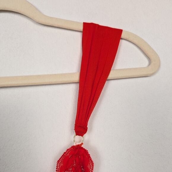 NWT We Are HAH Hot As Hell Red Lace Bodysuit Size S - Picture 6 of 9